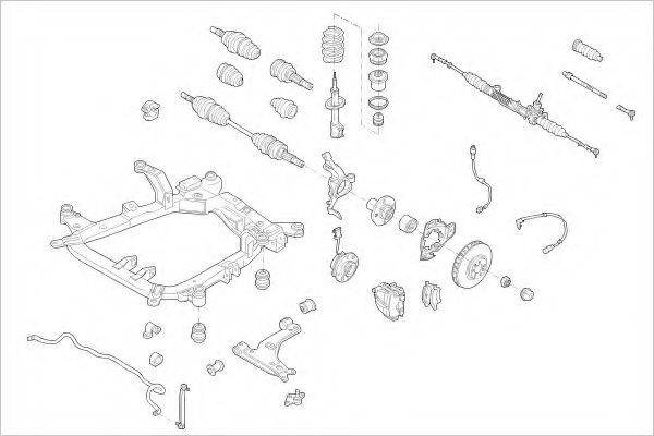 DELPHI OPEL09984F Підвіска колеса