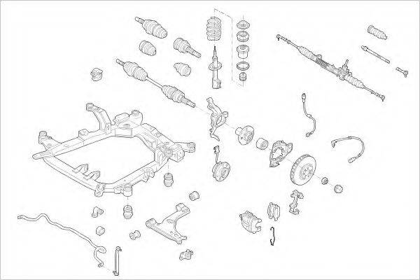 DELPHI OPEL15339F Підвіска колеса