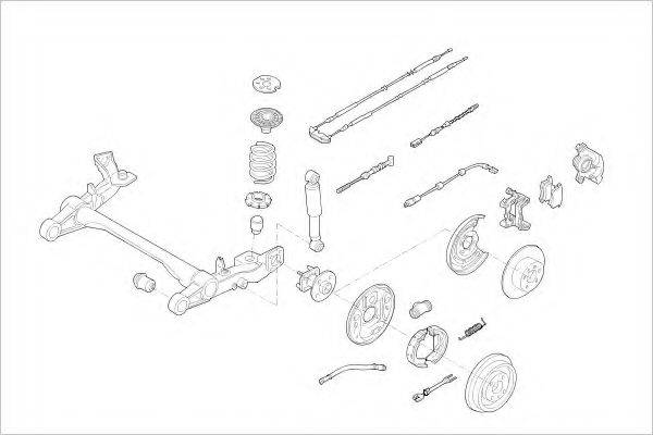 DELPHI OPEL09005R Підвіска колеса