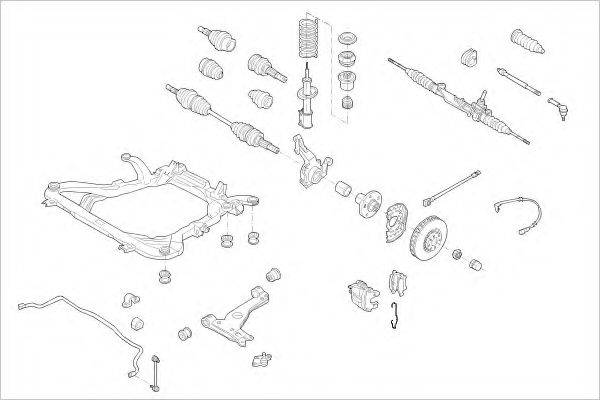 DELPHI OPEL05165F Підвіска колеса