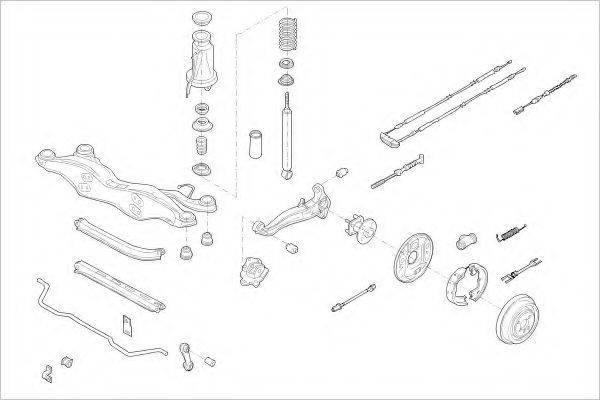 DELPHI OPEL05165R Підвіска колеса