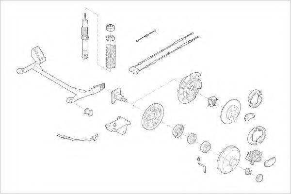 DELPHI FORD01322R Підвіска колеса