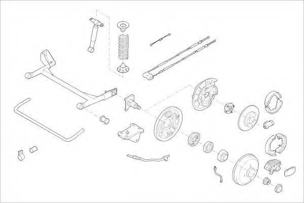 DELPHI FORD12385R Підвіска колеса