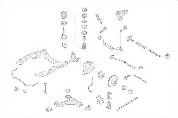 DELPHI OPEL15324F Підвіска колеса