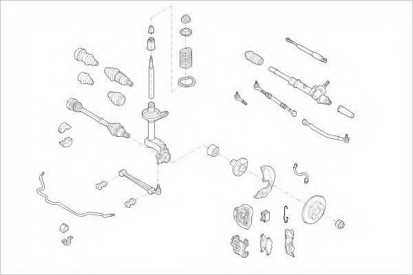 DELPHI VW01604F Підвіска колеса