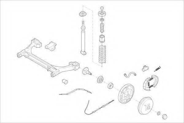 DELPHI VW01606R Підвіска колеса