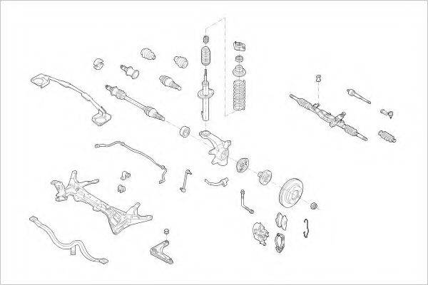 DELPHI FORD15258F Підвіска колеса