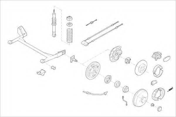 DELPHI FORD12382R Підвіска колеса