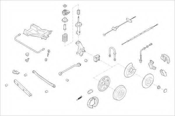 DELPHI FORD03916R Підвіска колеса