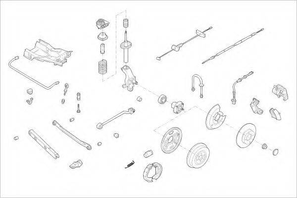 DELPHI FORD05818R Підвіска колеса