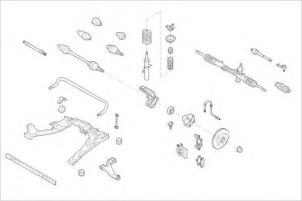 DELPHI FORD15446F Підвіска колеса