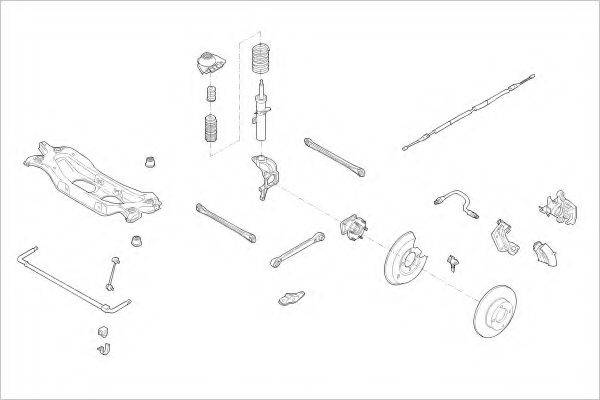 DELPHI FORD18273R Підвіска колеса