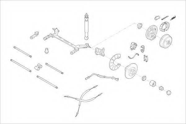 DELPHI RENA04799R Підвіска колеса