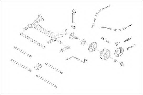 DELPHI RENA11482R Підвіска колеса