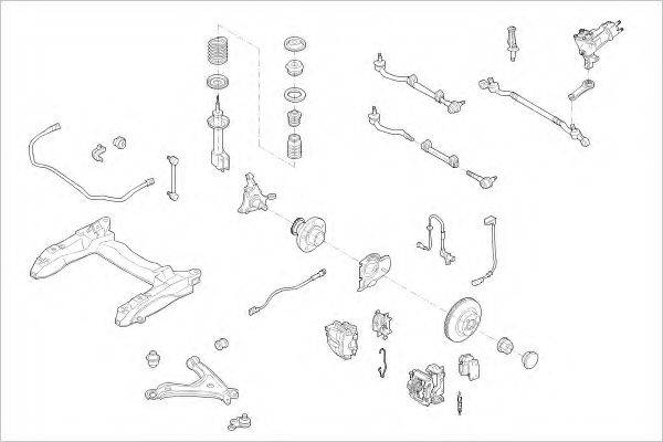 DELPHI OPEL01229F Підвіска колеса