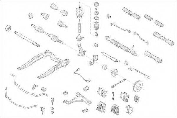 DELPHI OPEL01017F Підвіска колеса