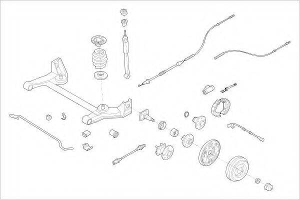 DELPHI OPEL15882R Підвіска колеса