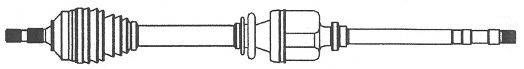 FARCOM 123056 Приводний вал