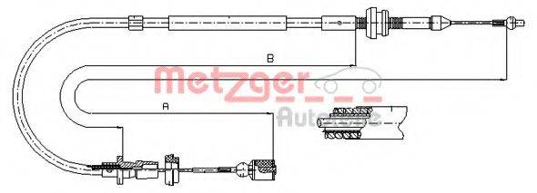 METZGER 100861 Тросик газу