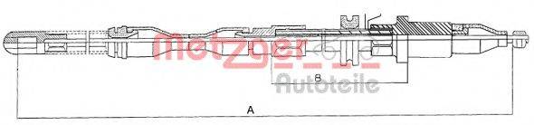 METZGER 115751 Трос, стоянкова гальмівна система