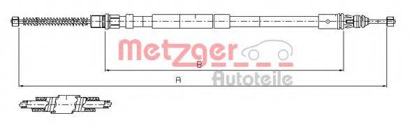 METZGER 116799 Трос, стоянкова гальмівна система