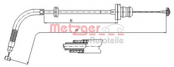 METZGER 41325 Тросик газу