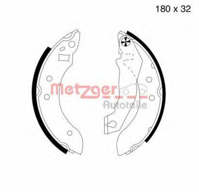 METZGER MG364 Комплект гальмівних колодок