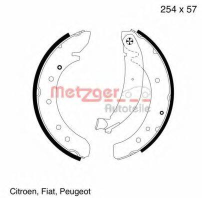 METZGER MG620 Комплект гальмівних колодок