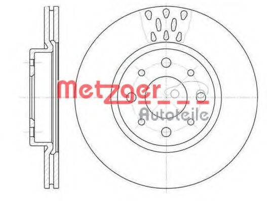 METZGER 618910 гальмівний диск