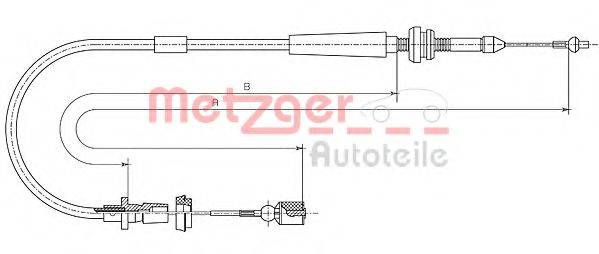 METZGER 101011 Тросик газу