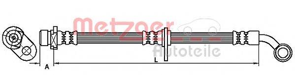 METZGER 4110299 Гальмівний шланг