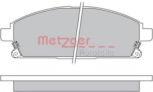 METZGER 1170159 Комплект гальмівних колодок, дискове гальмо