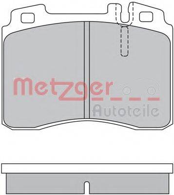 METZGER 1170347 Комплект гальмівних колодок, дискове гальмо