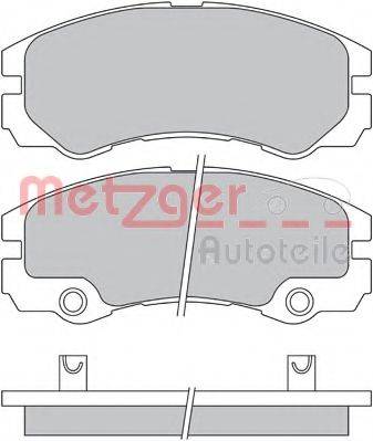 METZGER 1170363 Комплект гальмівних колодок, дискове гальмо