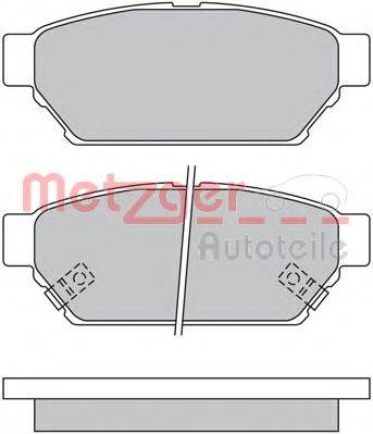 METZGER 1170492 Комплект гальмівних колодок, дискове гальмо