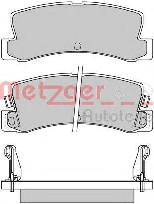 METZGER 1170546 Комплект гальмівних колодок, дискове гальмо