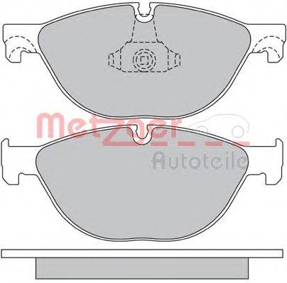METZGER 1170564 Комплект гальмівних колодок, дискове гальмо