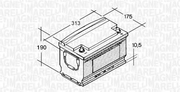 MAGNETI MARELLI 067145210003 Стартерна акумуляторна батарея