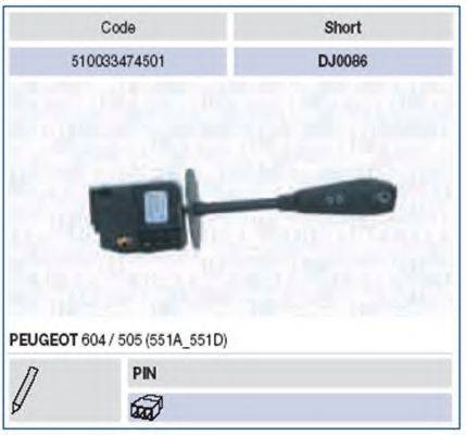 MAGNETI MARELLI 510033474501 Вимикач на колонці кермового керування