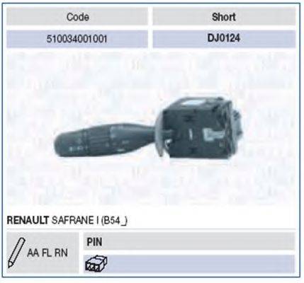 MAGNETI MARELLI 510034001001 Вимикач на колонці кермового керування