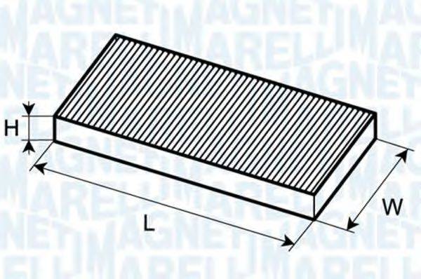 MAGNETI MARELLI 350203061050 Фільтр, повітря у внутрішньому просторі