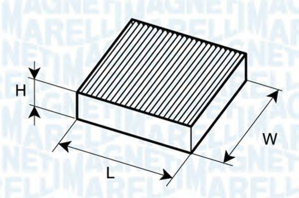 MAGNETI MARELLI 350203061880 Фільтр, повітря у внутрішньому просторі