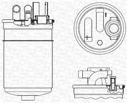 MAGNETI MARELLI 213908549000 Паливний фільтр