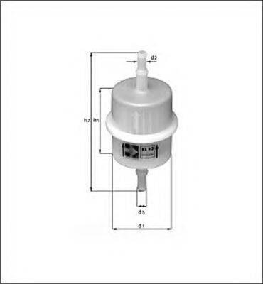 MAGNETI MARELLI 154076378870 Паливний фільтр