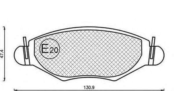 MAGNETI MARELLI 430216171204 Комплект гальмівних колодок, дискове гальмо