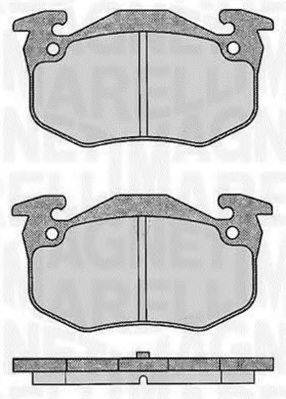 MAGNETI MARELLI 363916060197 Комплект гальмівних колодок, дискове гальмо