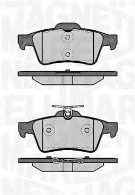 MAGNETI MARELLI 363916060243 Комплект гальмівних колодок, дискове гальмо