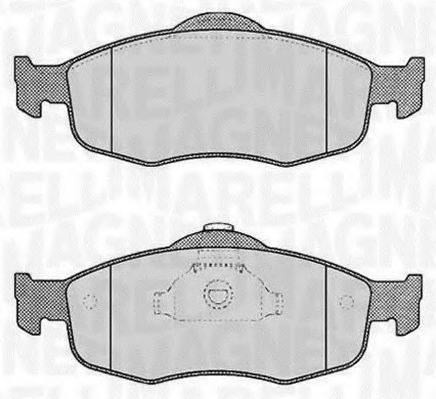 MAGNETI MARELLI 363916060245 Комплект гальмівних колодок, дискове гальмо