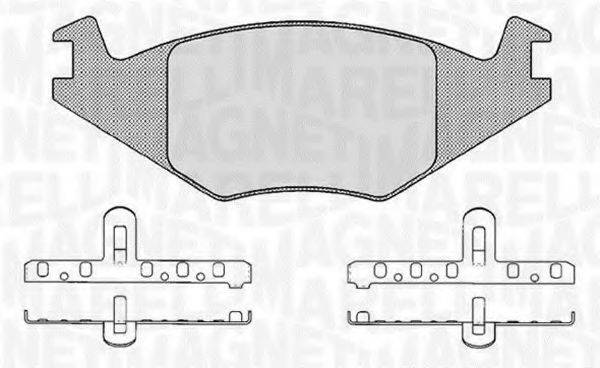 MAGNETI MARELLI 363916060395 Комплект гальмівних колодок, дискове гальмо