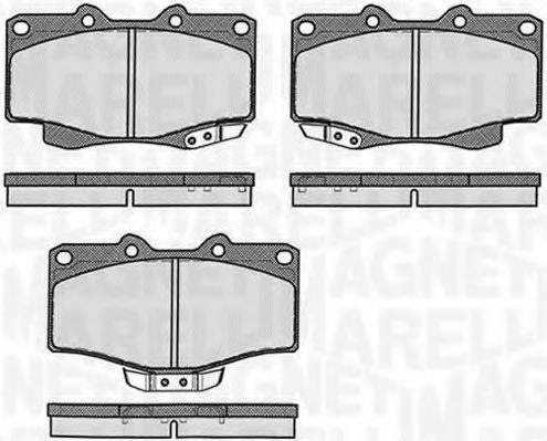 MAGNETI MARELLI 363916060401 Комплект гальмівних колодок, дискове гальмо